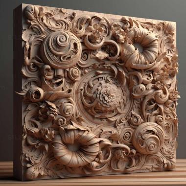 Patterns and decorations stl Perotettix 1 3d model